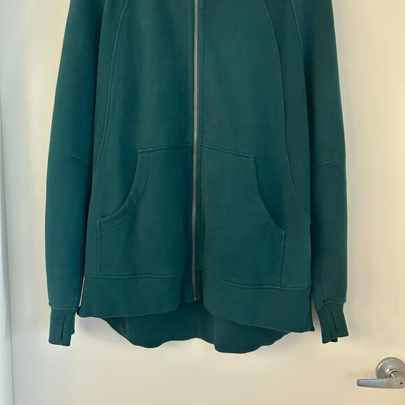 Lululemon Scuba Oversized Funnel-Neck Full Zip in Storm Teal Size XL/XXL - Picture 6 of 10